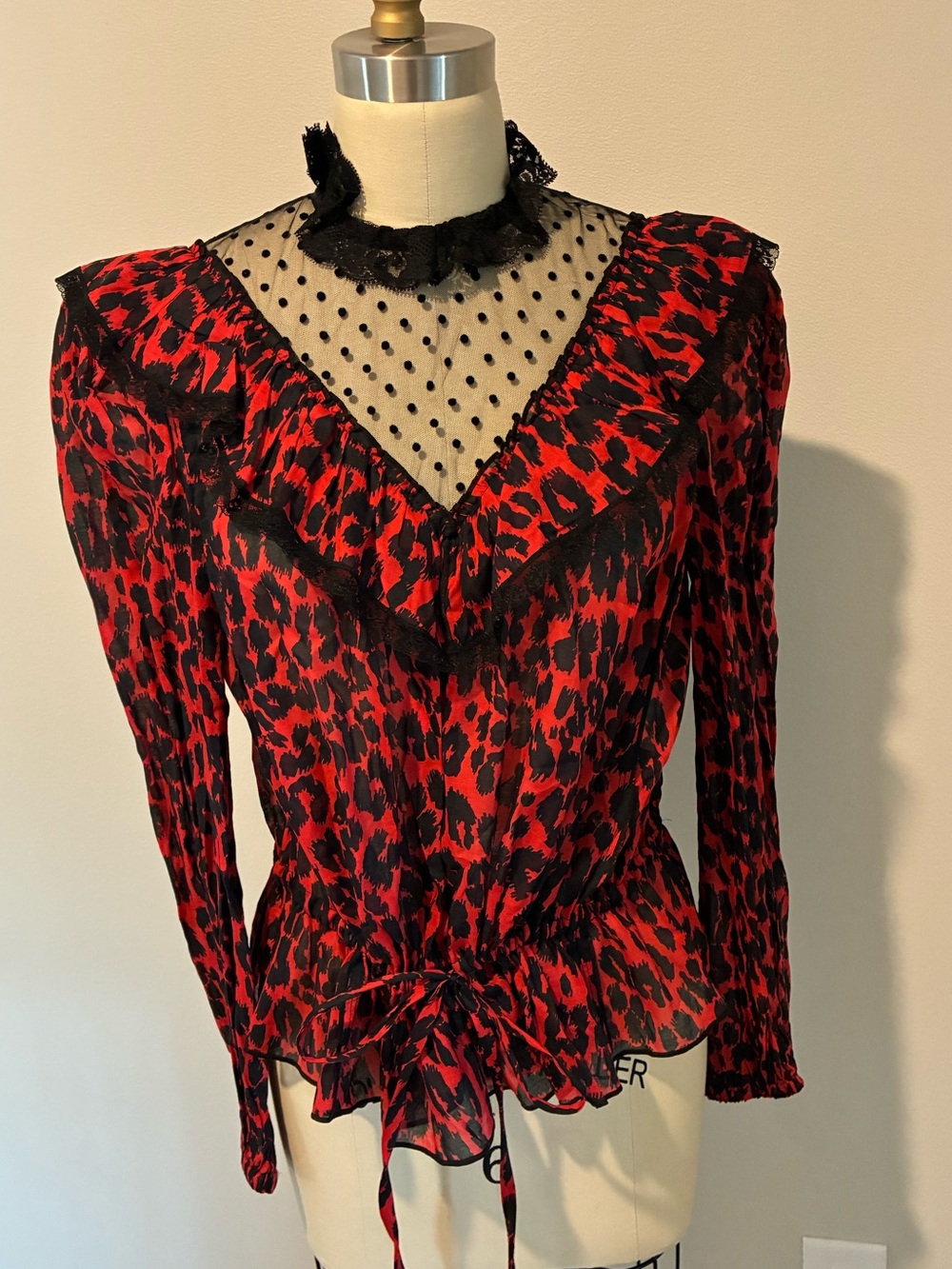 Marc Jacobs rare, new with tags leopard print blouse